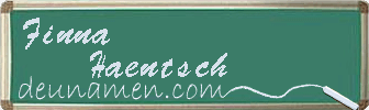 Finna Haentsch Visitenkarte
